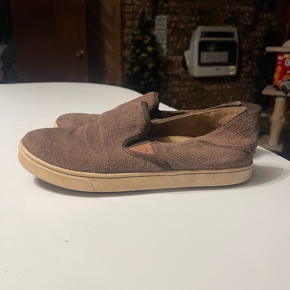 OluKai Women’s Size 9 Pehuea Heu-W Full Grain Leather Slip On Shoes - Picture 3 of 9